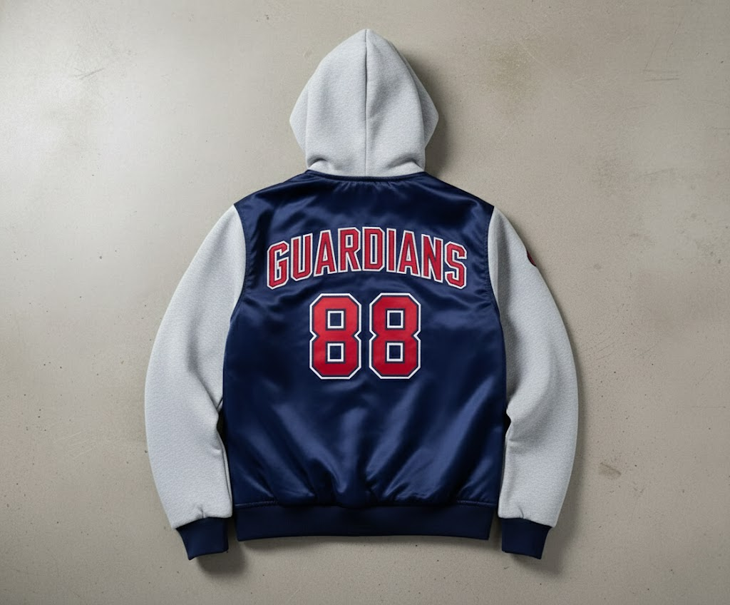 Cleveland Guardians Bomber Hoodie Jacket – The Land Baseball Gift