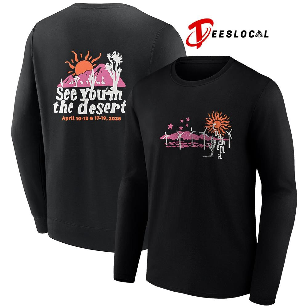 Coachella 2026 see you in the desert winter edition graphic shirt