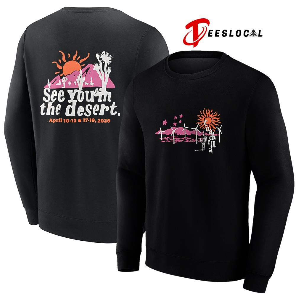 Coachella 2026 see you in the desert winter edition graphic shirt