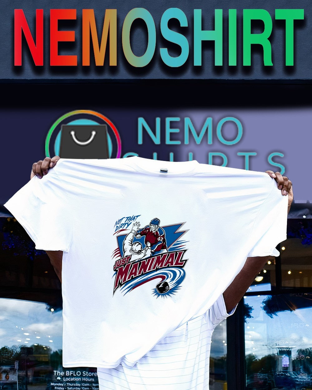Colorado Avalanche Manimal not that dirty shirt