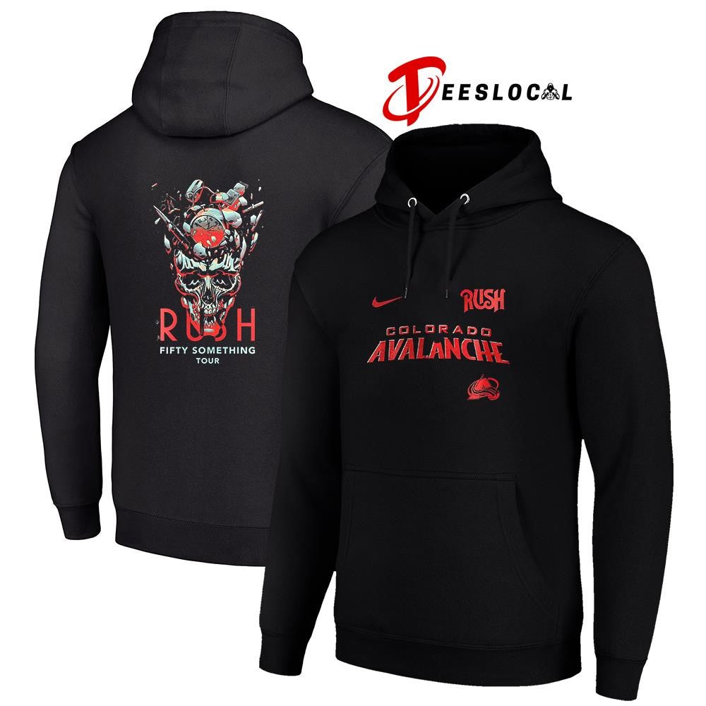 Colorado Avalanche Rush Fifty Something tour skull shirt