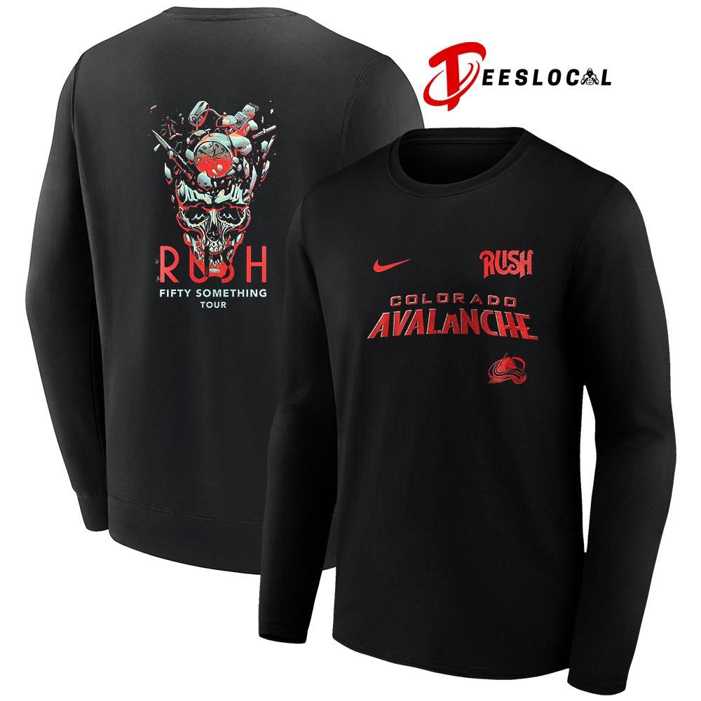 Colorado Avalanche Rush Fifty Something tour skull shirt
