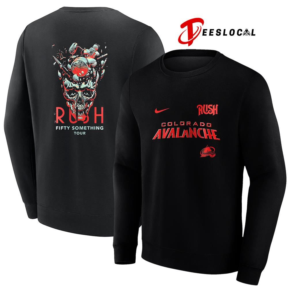 Colorado Avalanche Rush Fifty Something tour skull shirt