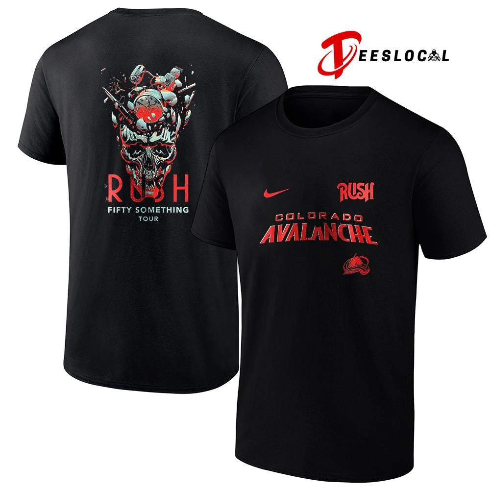 Colorado Avalanche Rush Fifty Something tour skull shirt
