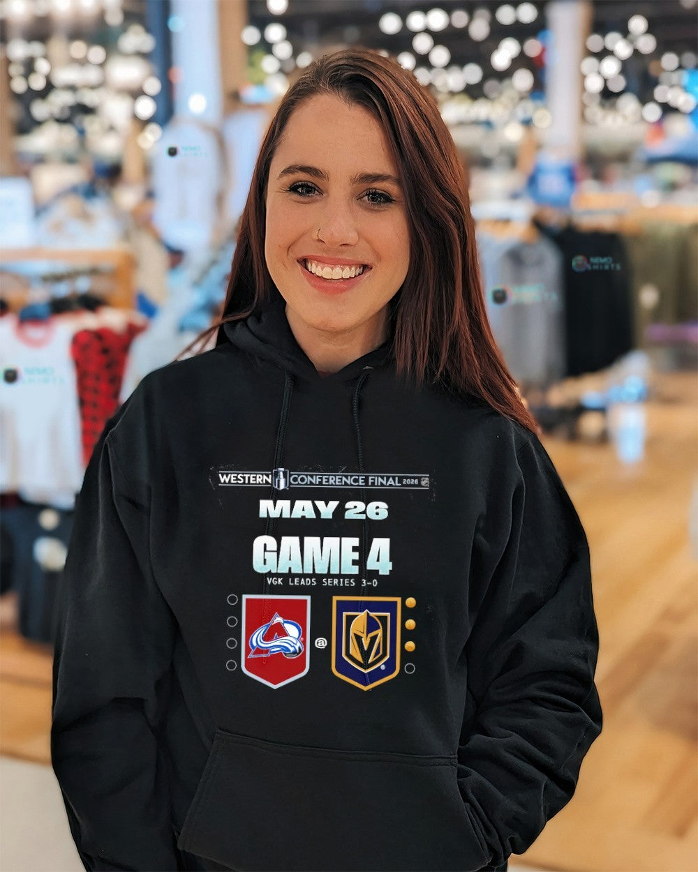 Colorado Avalanche vs Vegas Golden Knights game 4 Western Conference Finals matchup shirt
