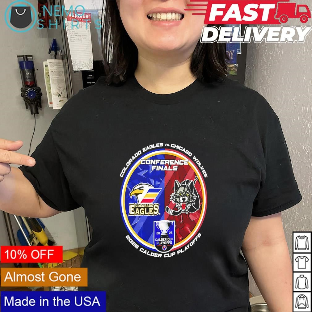 Colorado Eagles vs Chicago Wolves 2026 Calder Cup Playoffs logo shirt