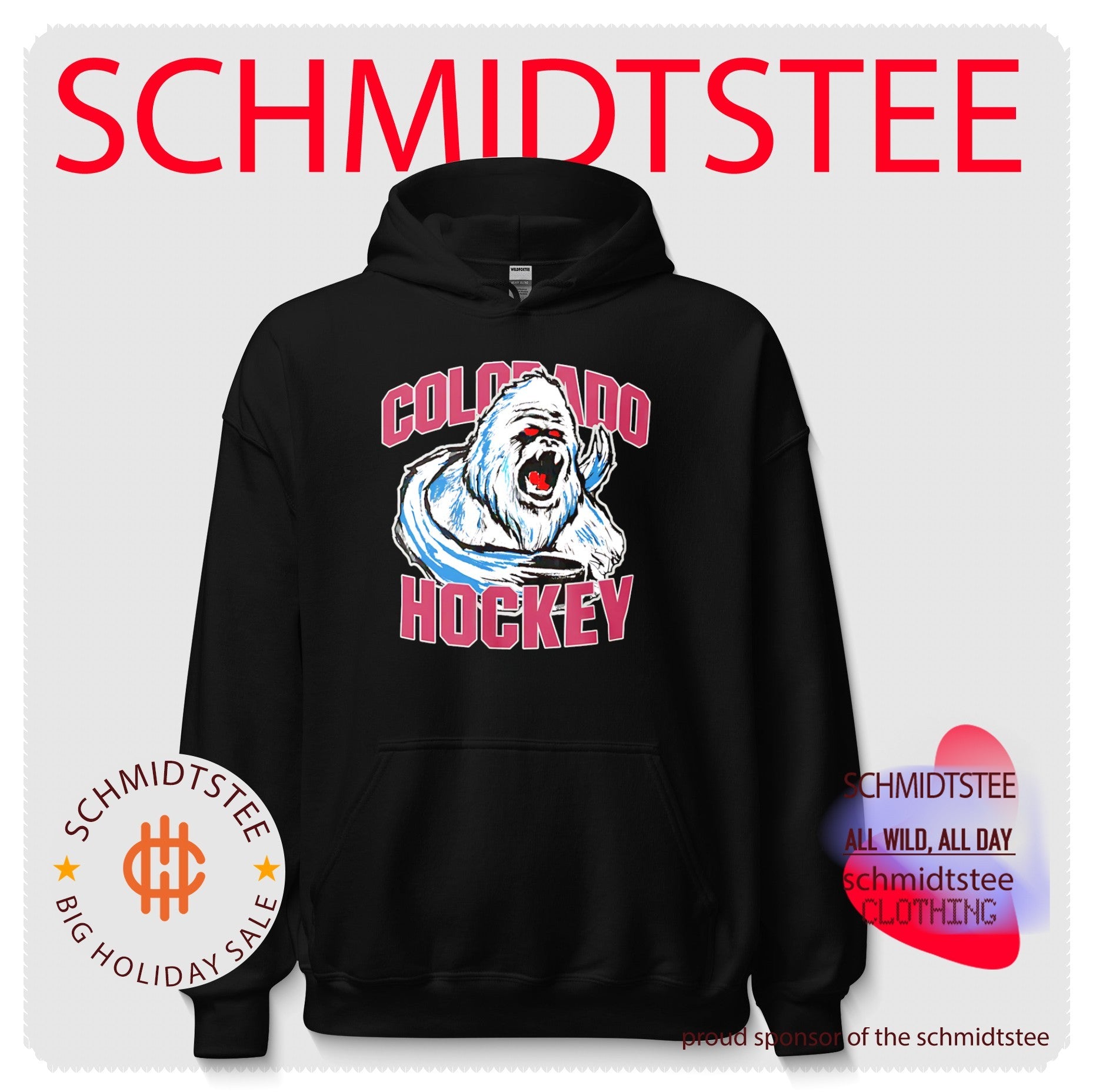 Colorado Hockey Yeti mascot shirt