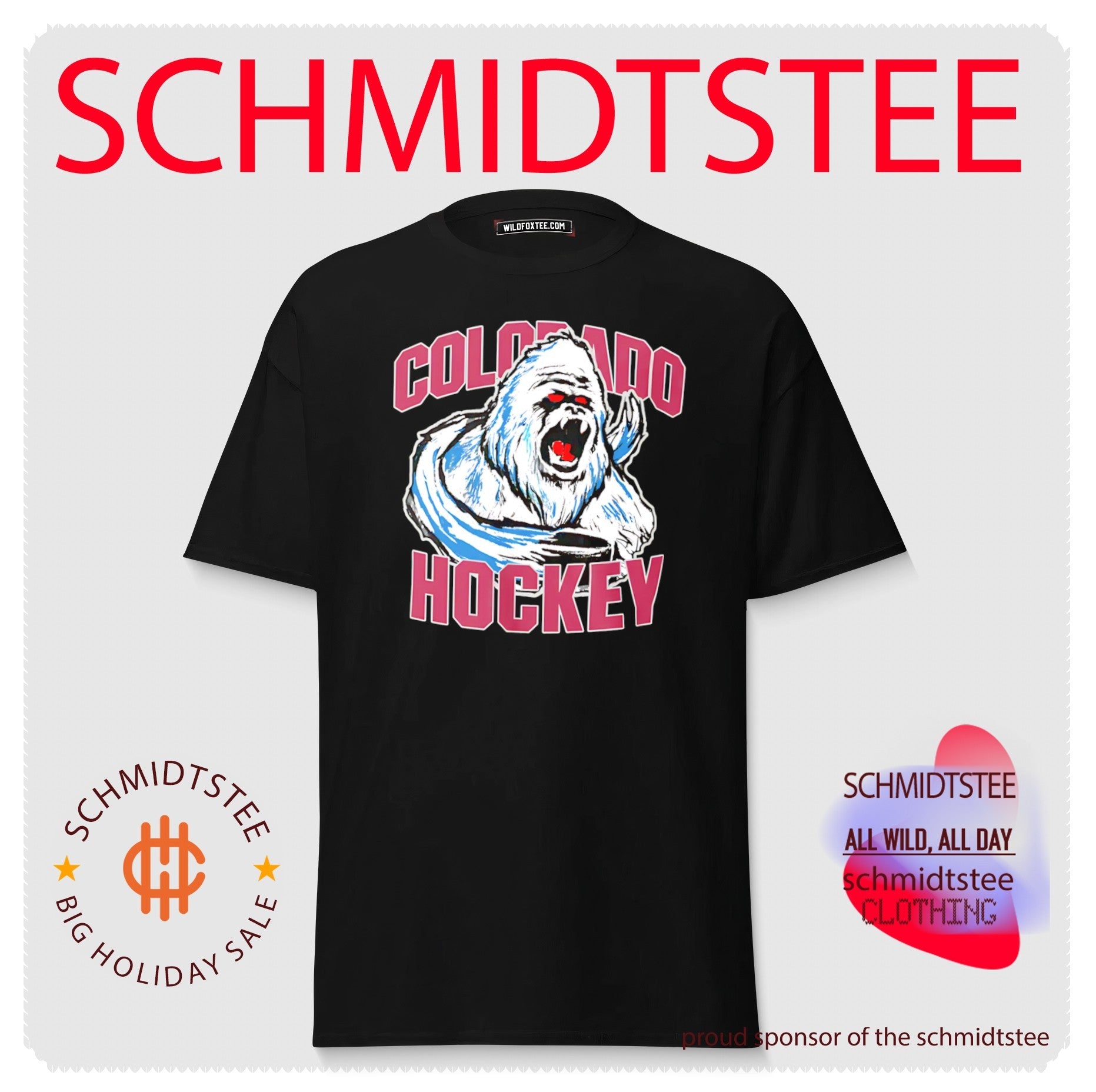 Colorado Hockey Yeti mascot shirt
