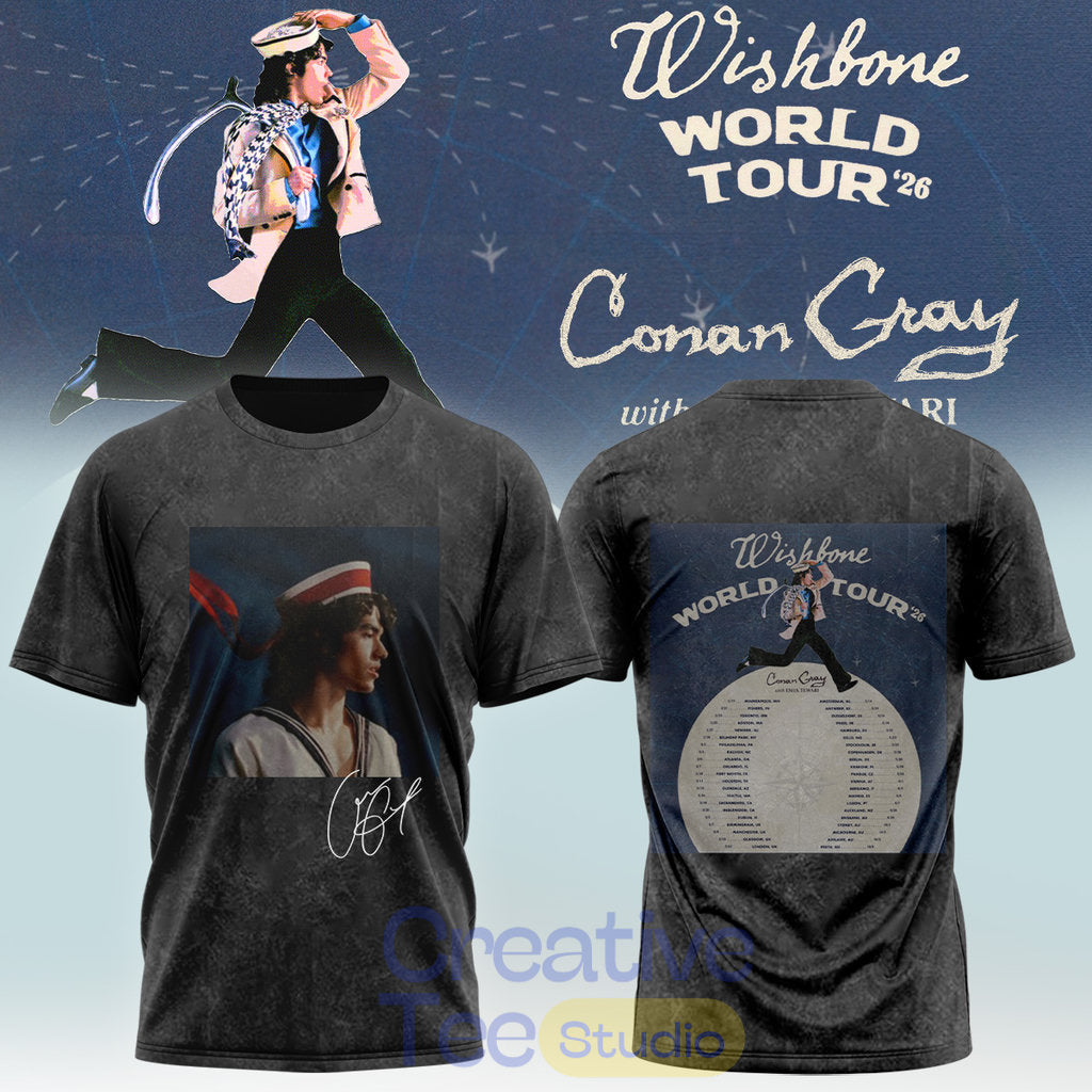 Conan Gray Wishbone World Tour 2026 Special T-Shirt