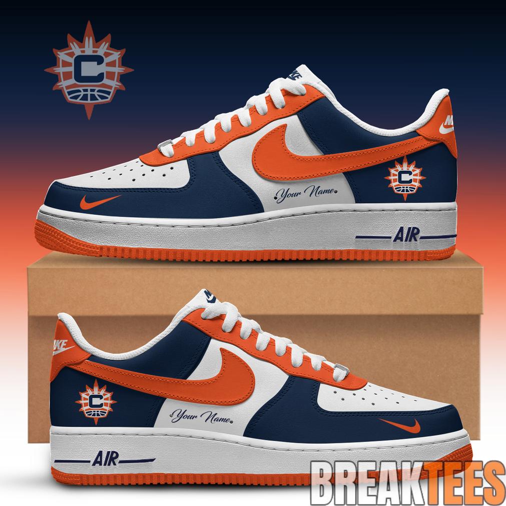 Connecticut Sun WNBA Air Force 1 Low Custom For Fans