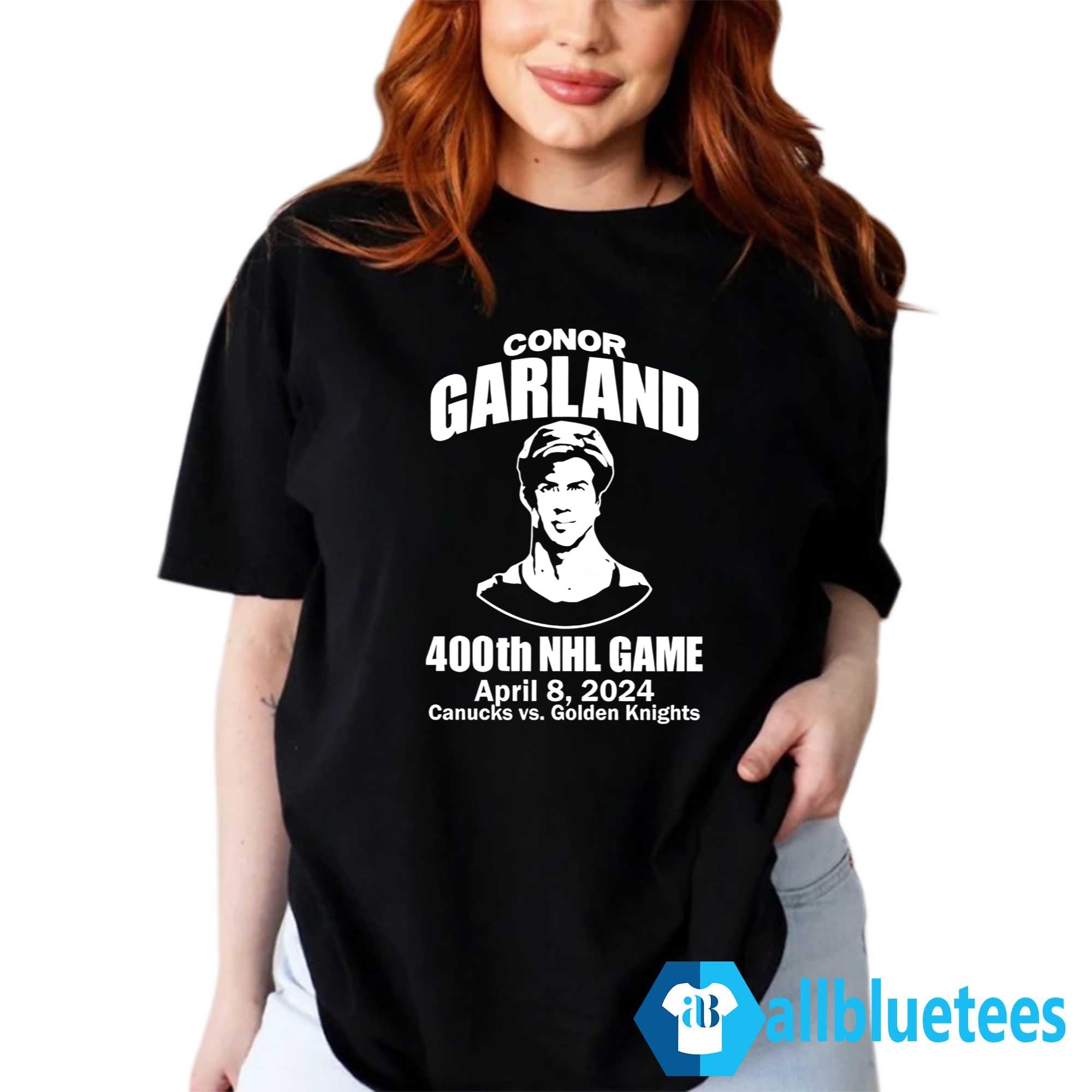 Conor Garland 400Th Game April 8 2024 Canucks Vs Golden Knights Shirt