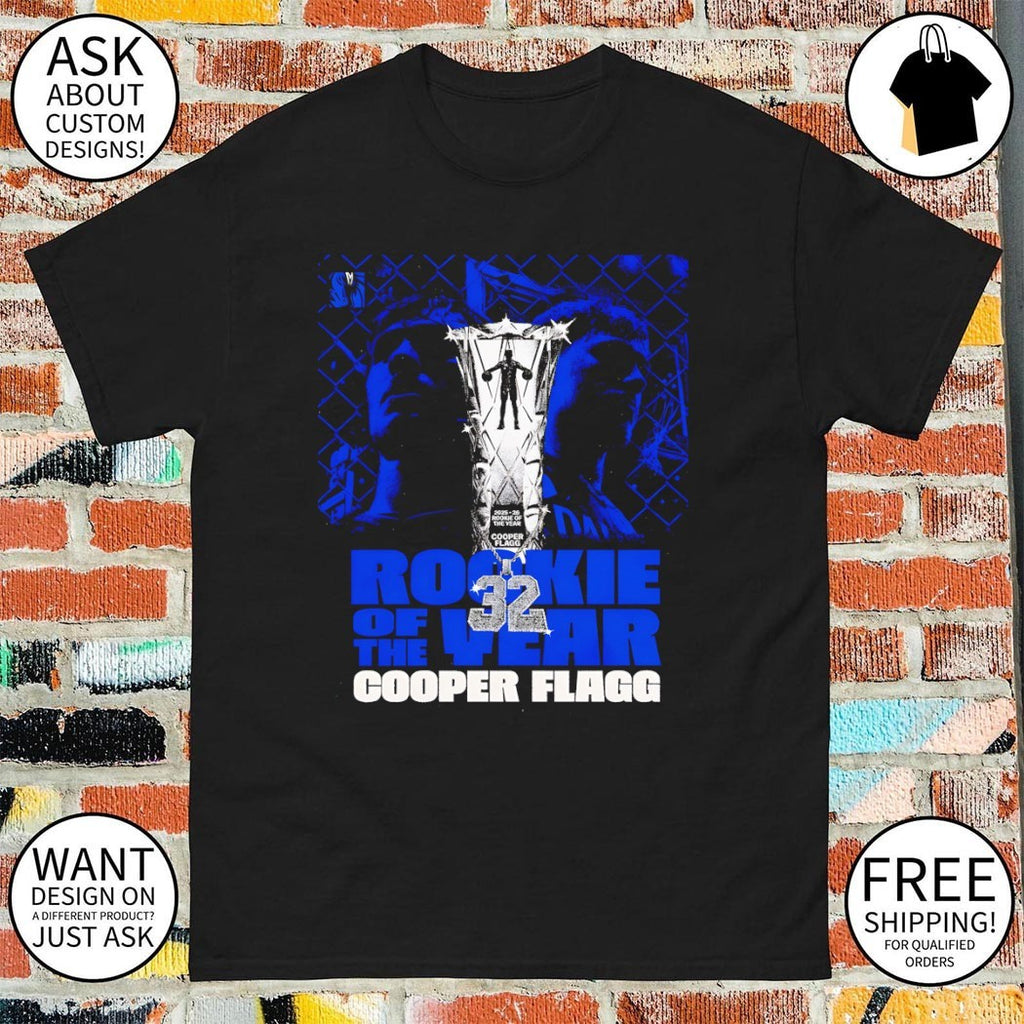 Cooper Flagg 32 Rookie of the Year Dallas Mavericks Basketball 2026 shirt