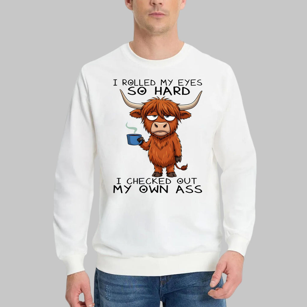 Cow I Rolled My Eyes So Hard Shirt