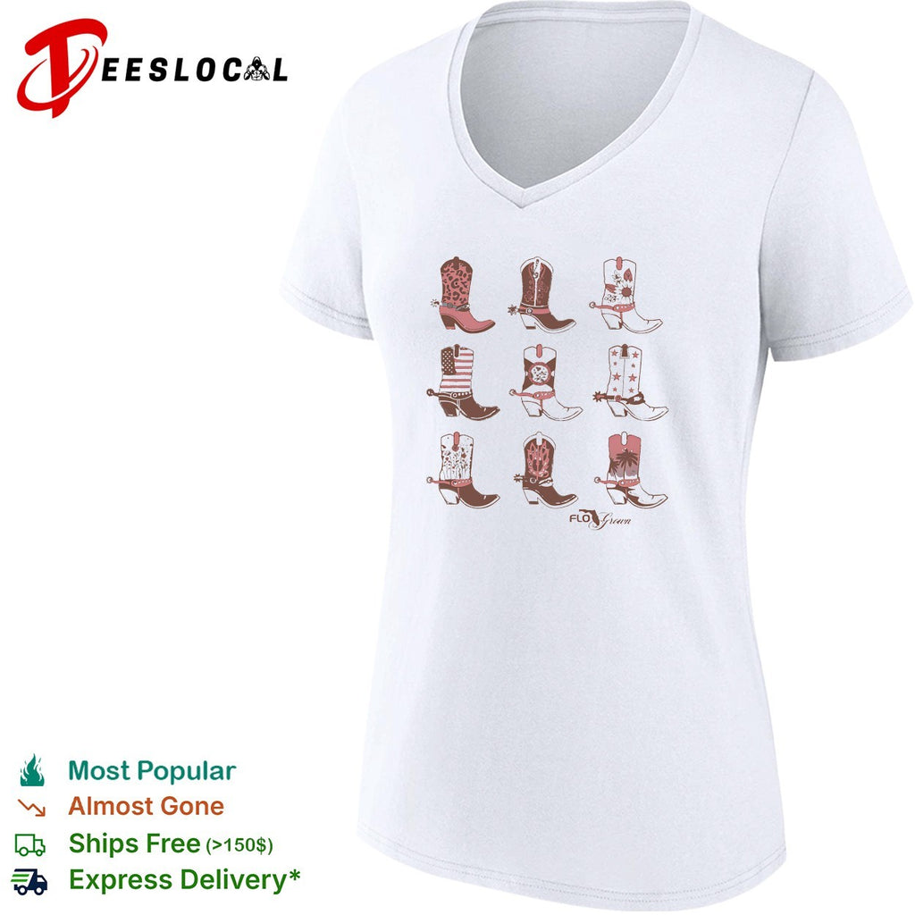 Cowboy boots pattern FloGrown shirt