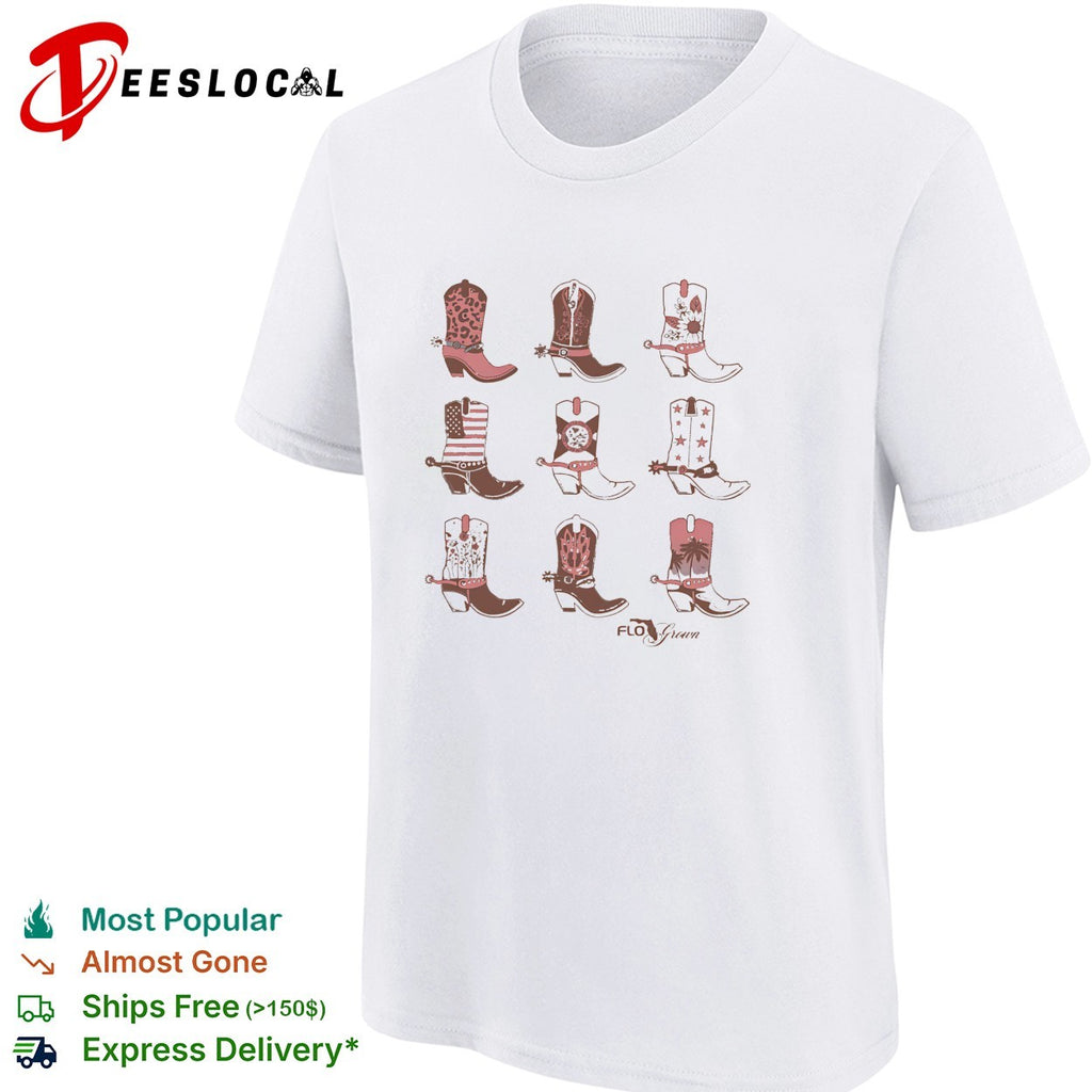 Cowboy boots pattern FloGrown shirt