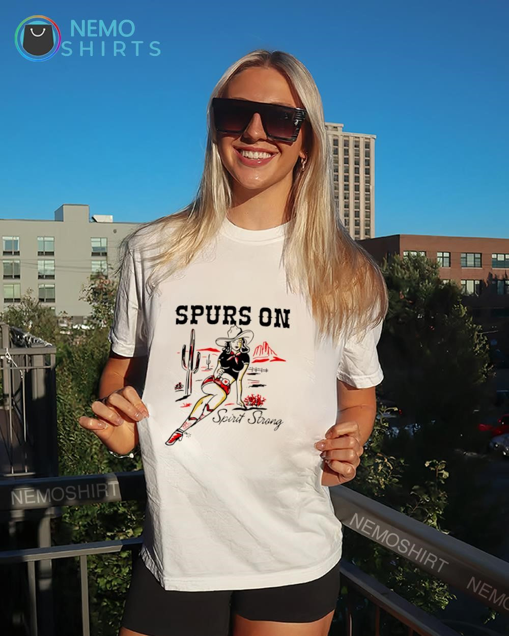 Cowgirl Spurs on spirit strong shirt