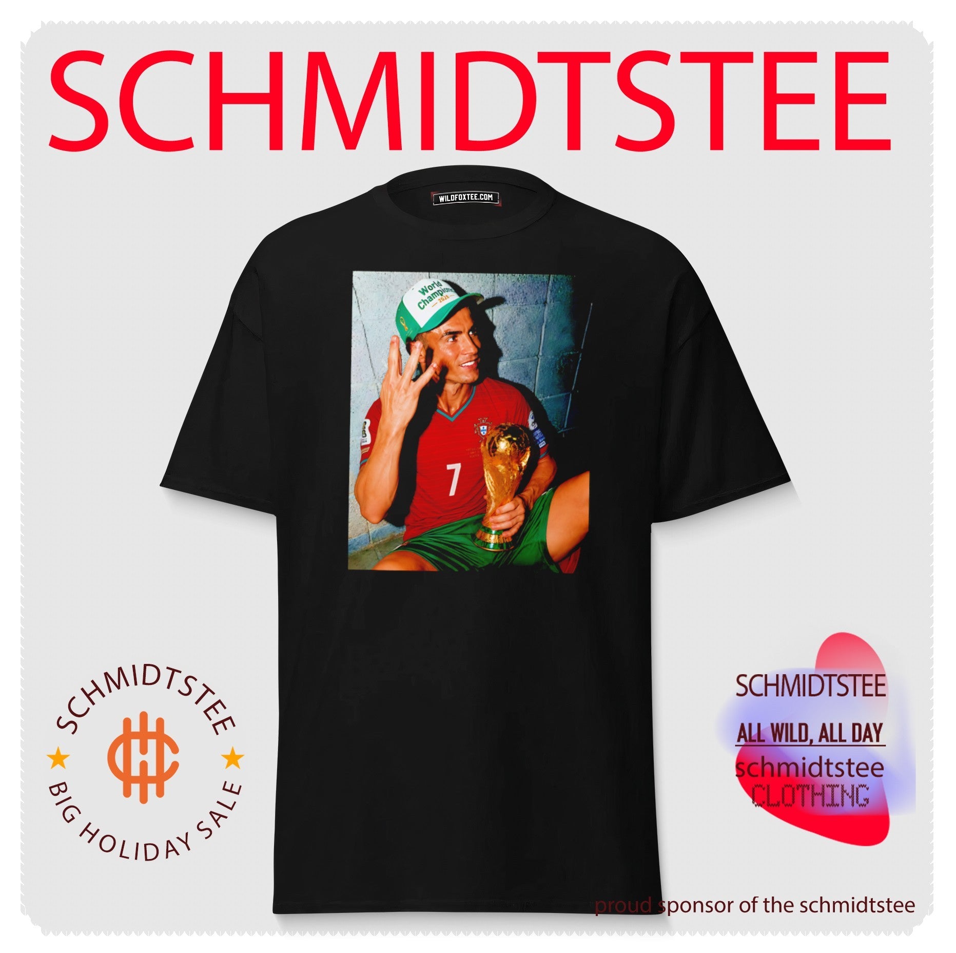 Cristiano Ronaldo Portugal 2026 World Champion 3 Time shirt