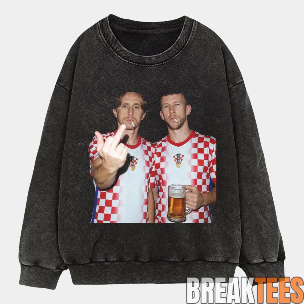 Croatia National Team Perisic Modric Drunk Tee