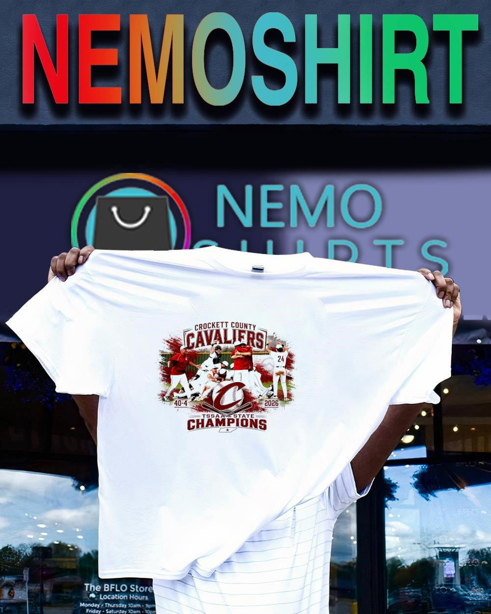 Crockett County Cavaliers 2026 TSSAA State Champions shirt