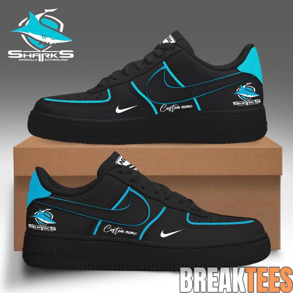 Cronulla Sharks Custom AF1 Shoes