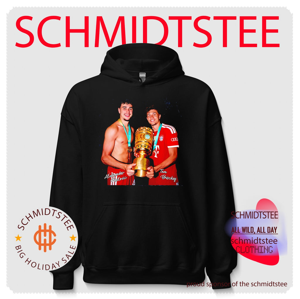 DFB Pokal Champions 2026 Aleksandar Pavlovic and Tom Bischof shirt