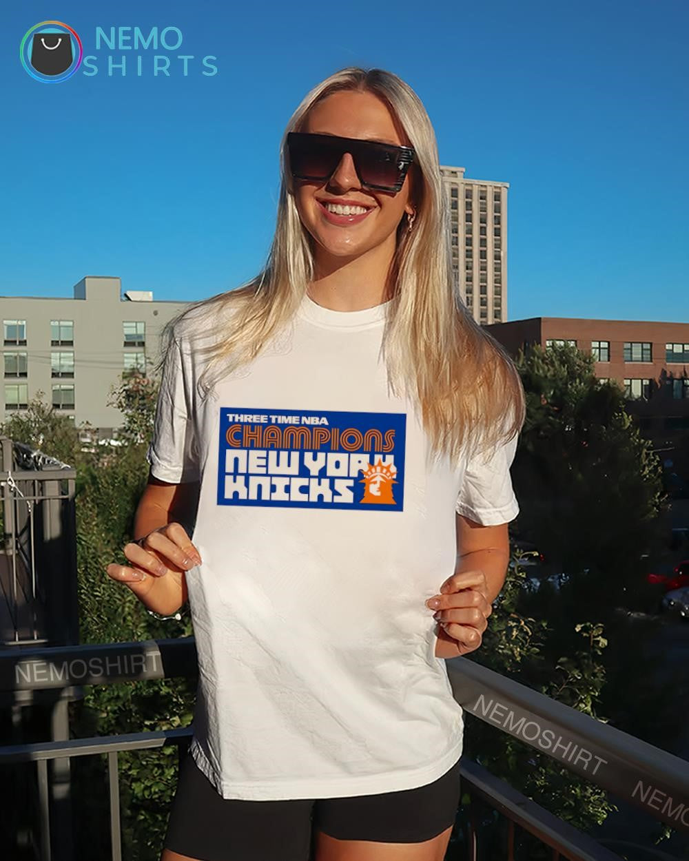 Three time NBA Champions New York Knicks graphic shirt