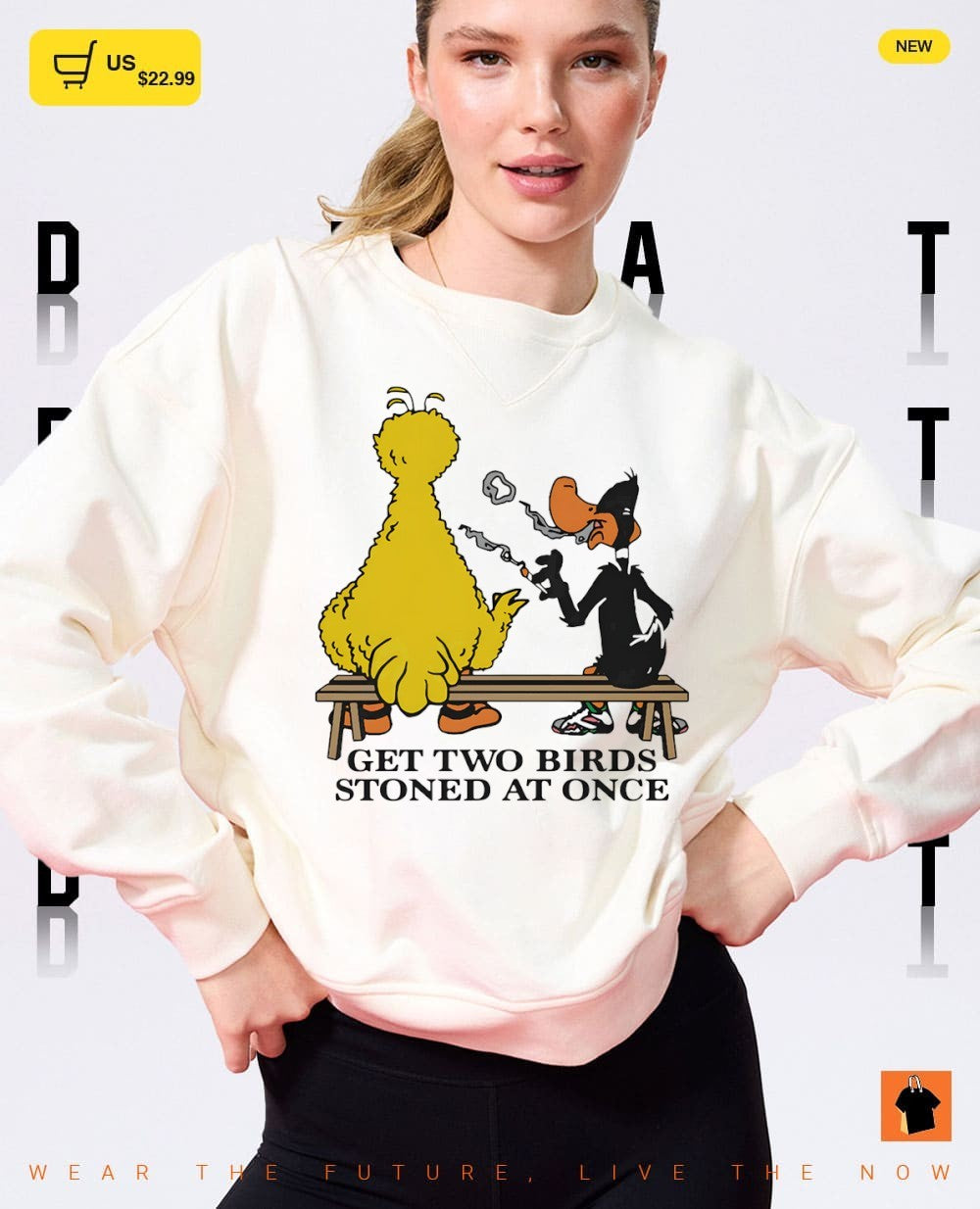 Daffy Duck get two birds stoned at once shirt