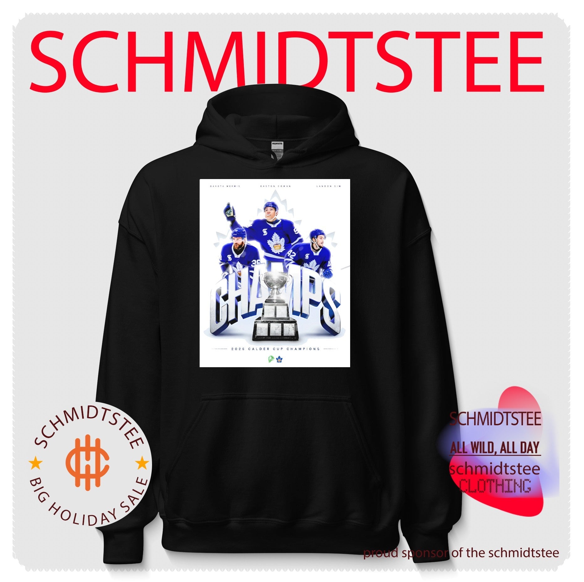 Dakota Mermis Easton Cowan Landon Sim 2026 Toronto Marlies Calder Cup Champions shirt