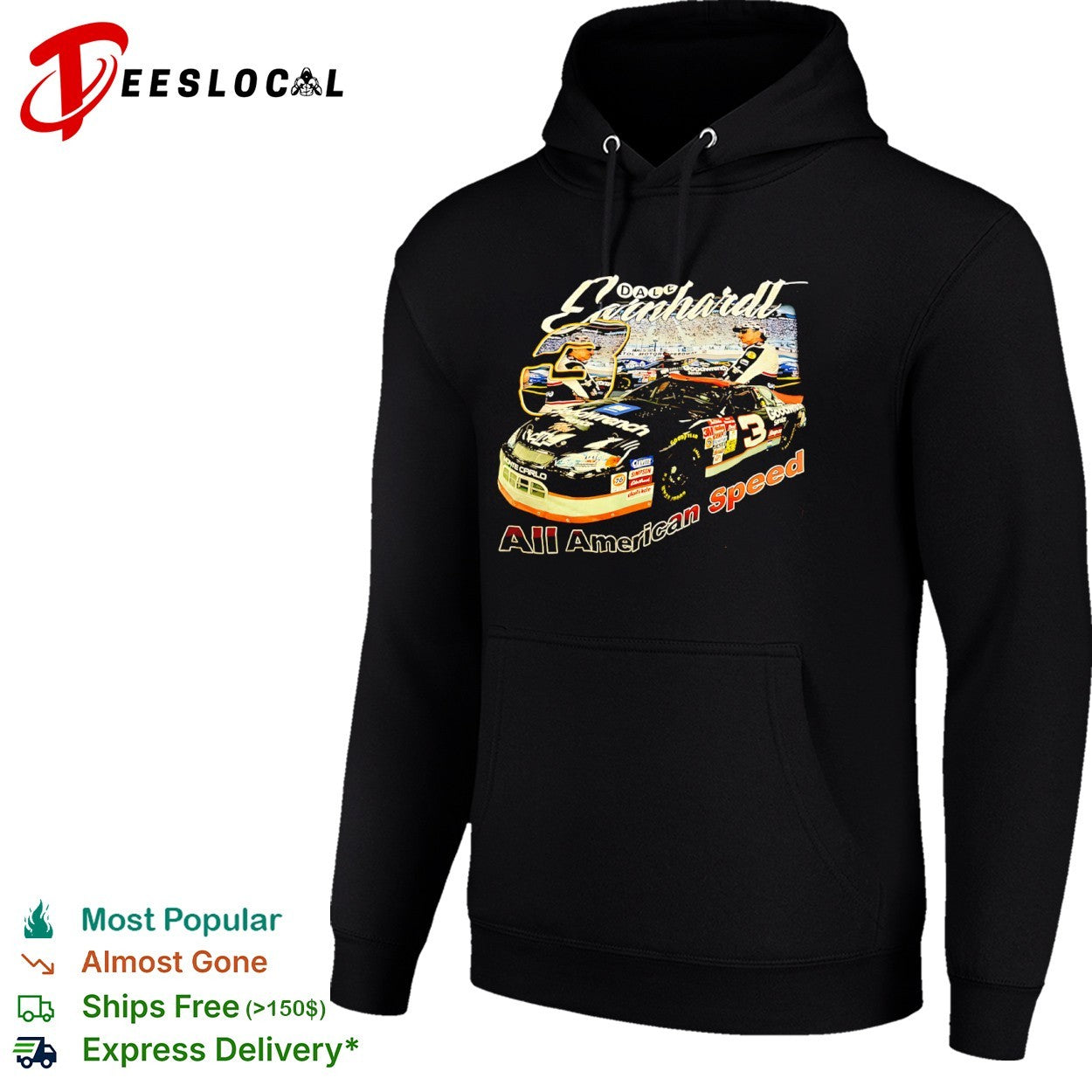 Dale Earnhardt 3 Goodwrench all american speed car portrait shirt