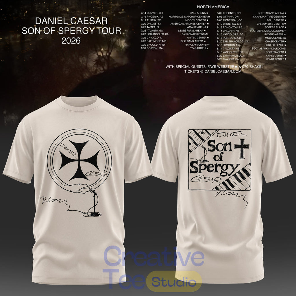 Daniel Caesar – “Son of Spergy” 2026 Tour T-Shirt