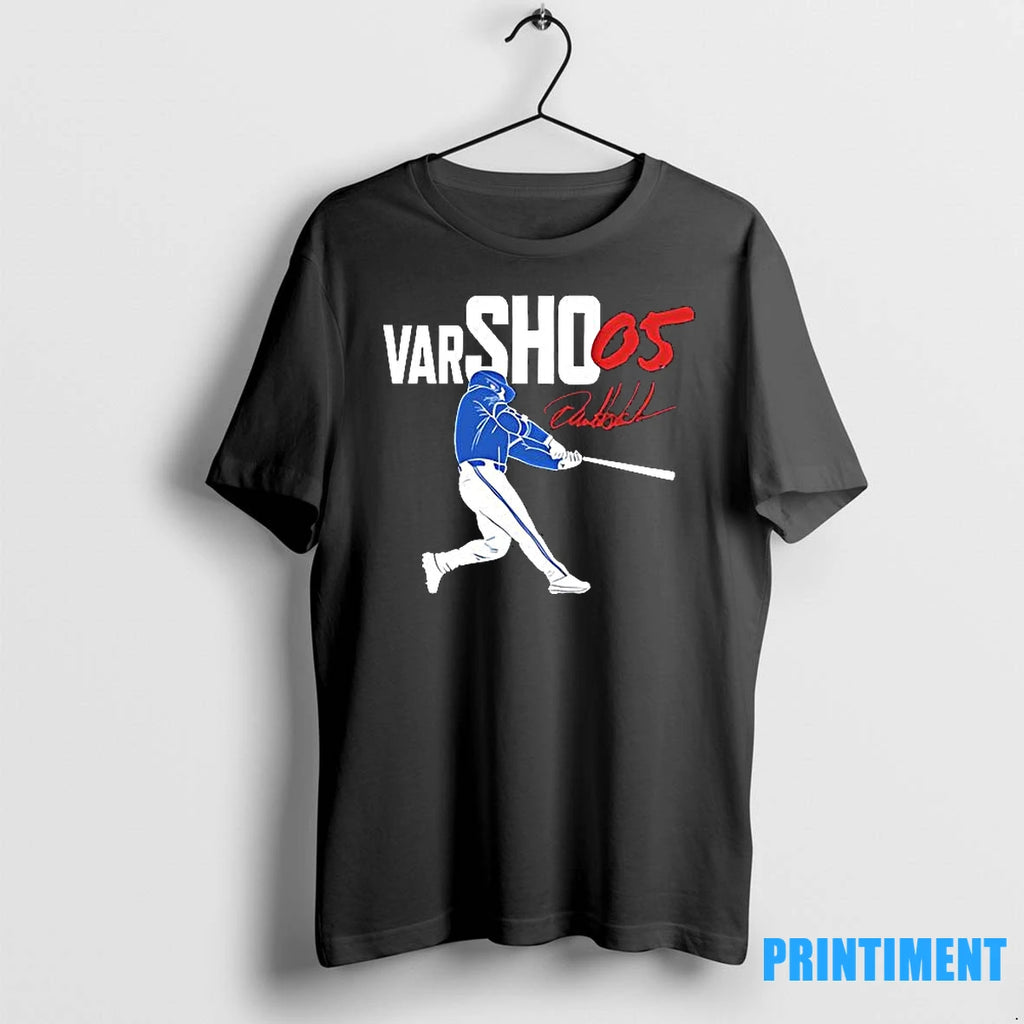 Daulton Varsho 05 Toronto Blue Jays Signature Tshirts Sweater