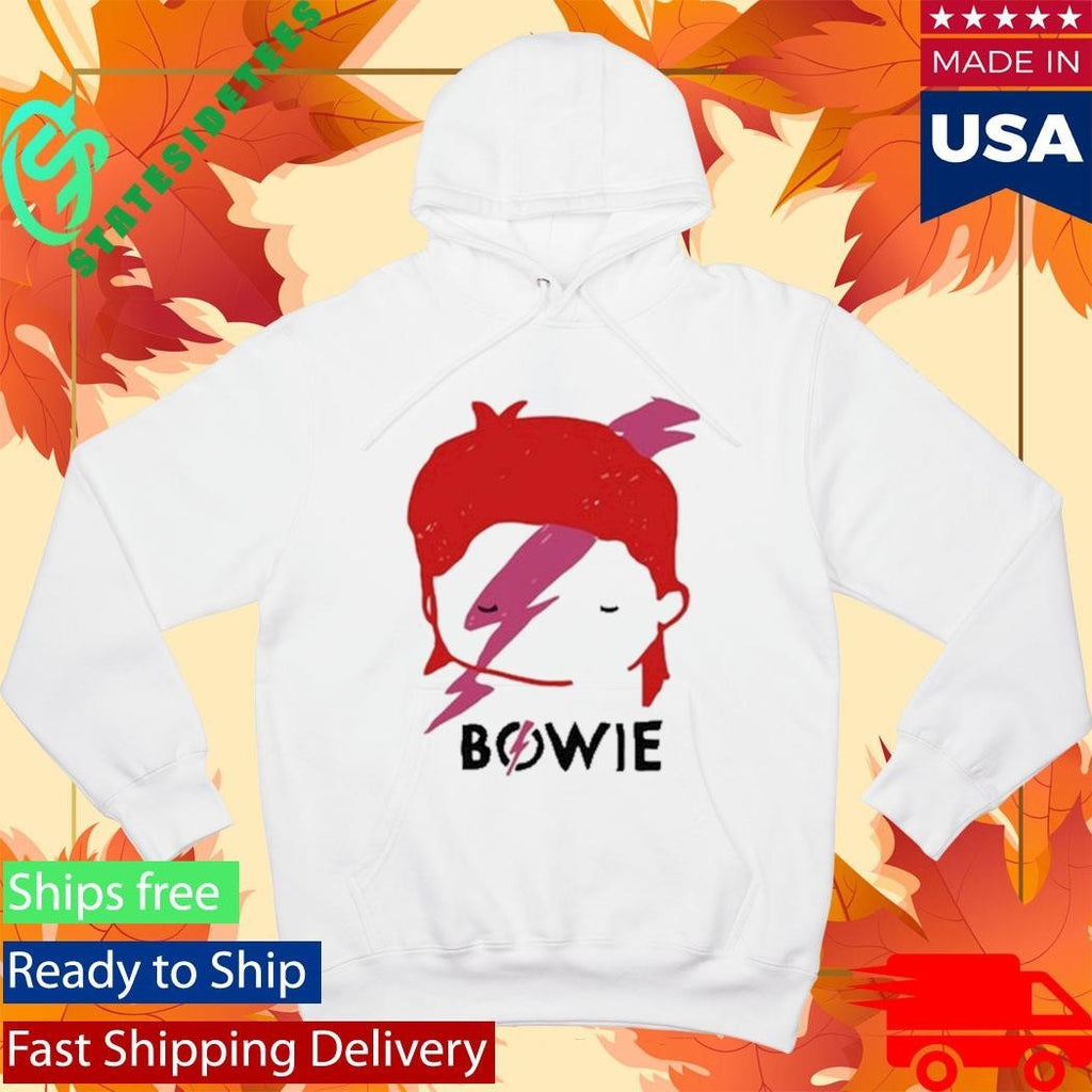 David Bowie Aladdin Sane Lightning Bolt Sketch Shirt