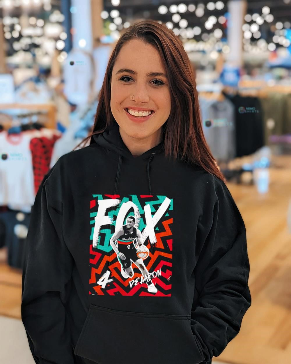 De’Aaron Fox of San Antonio Spurs Fiesta graphic shirt