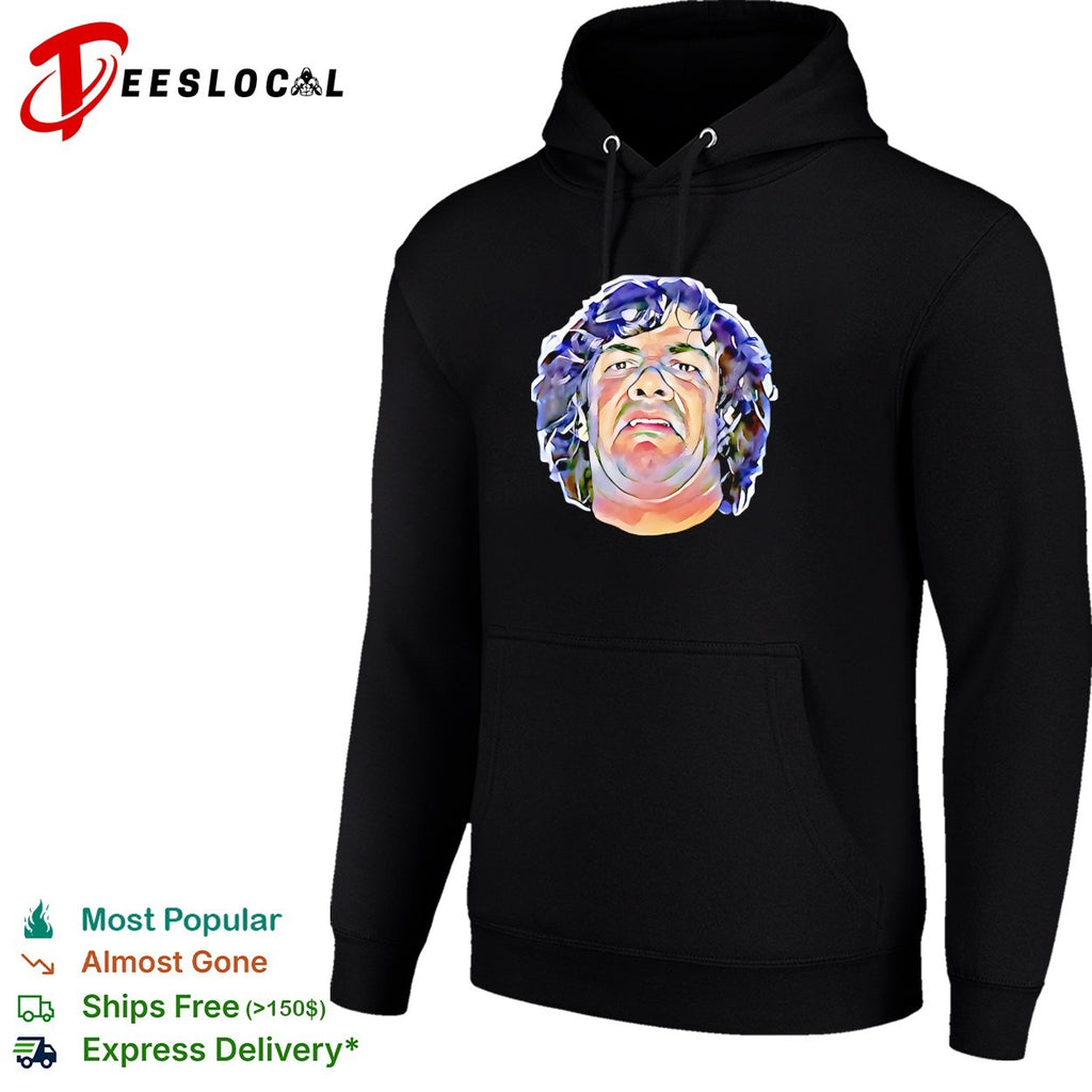 Dean Ween curly haired man portrait shirt