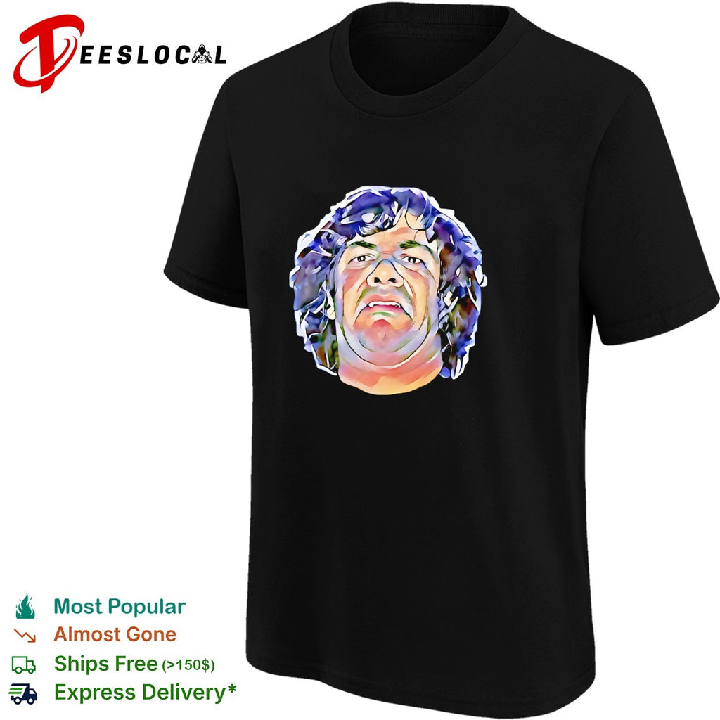 Dean Ween curly haired man portrait shirt
