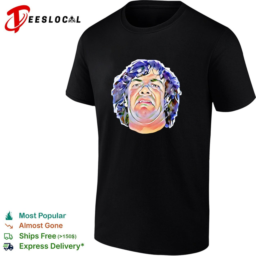 Dean Ween curly haired man portrait shirt