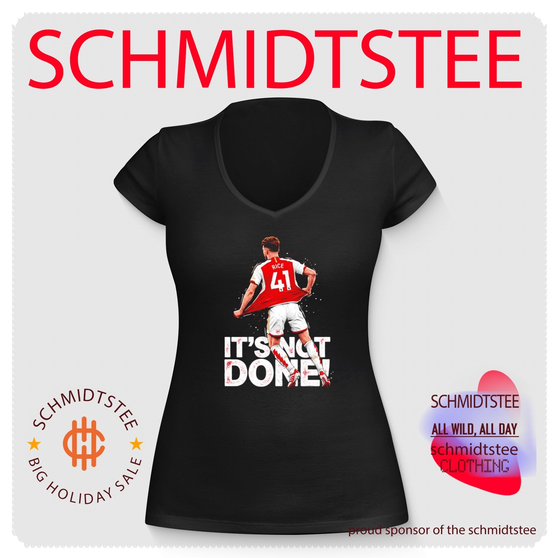 Declan Rice Arsenal Running Celebration It’s Not Done shirt