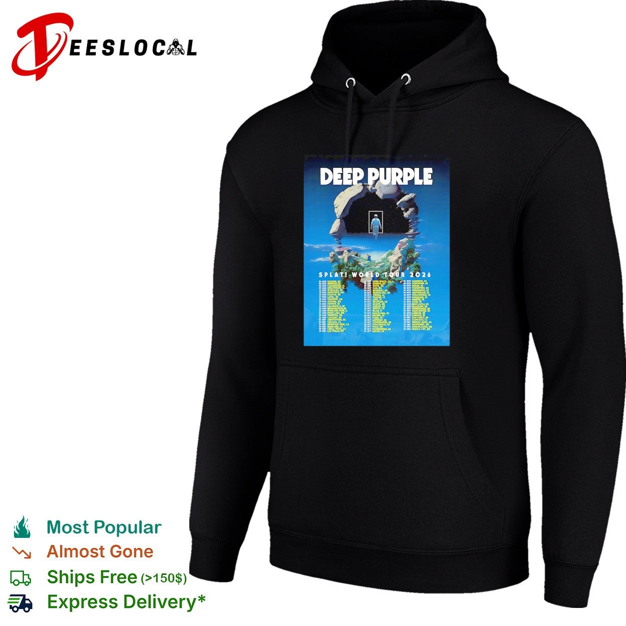 Deep Purple Splati World Tour 2026 shirt