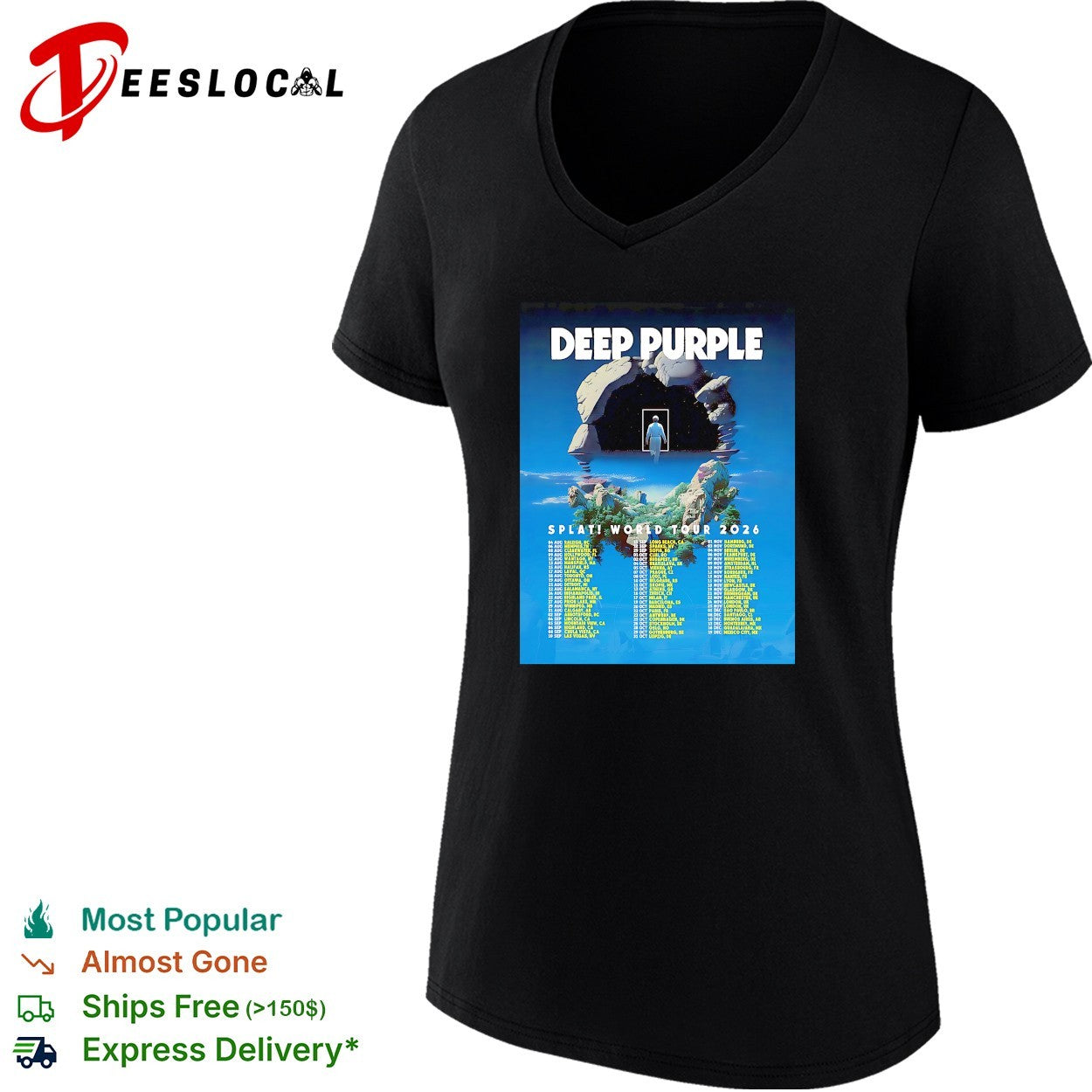 Deep Purple Splati World Tour 2026 shirt