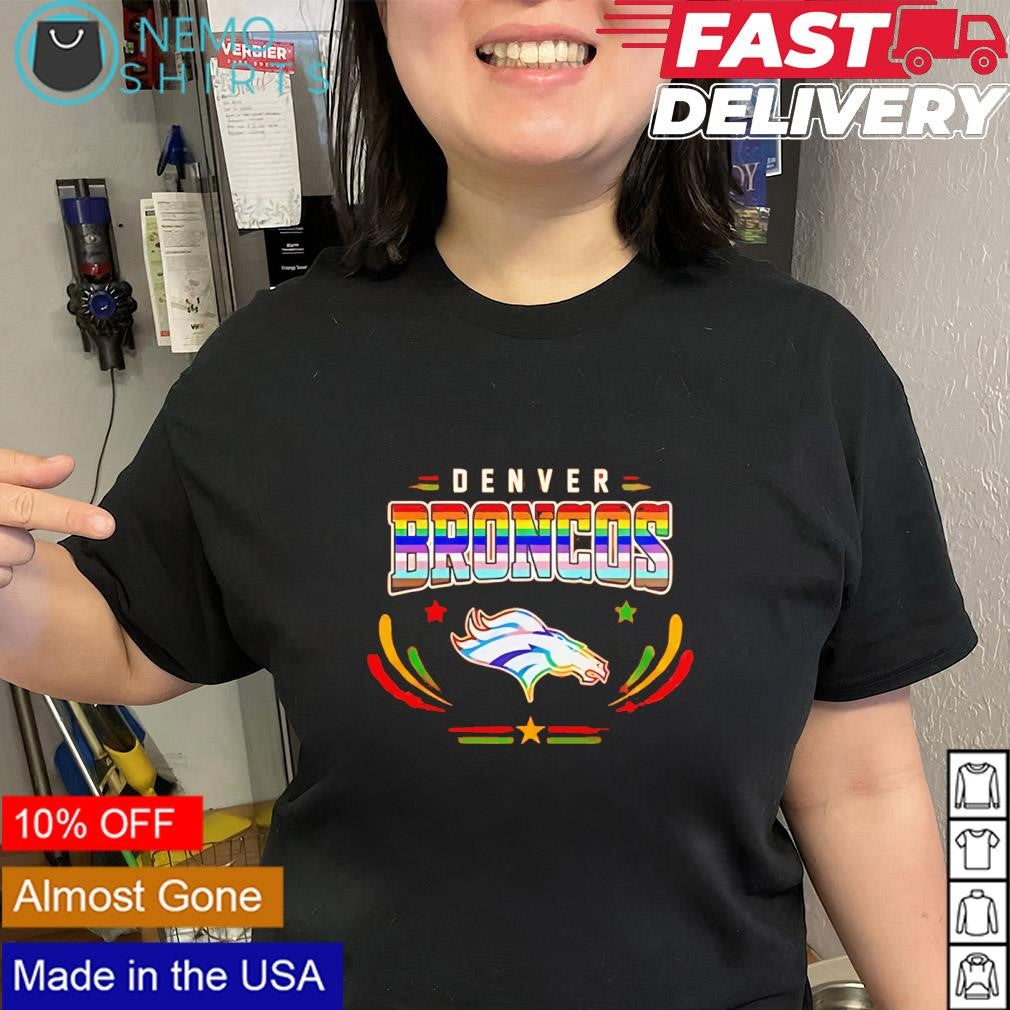 Denver Broncos 2026 Pride LGBT logo shirt