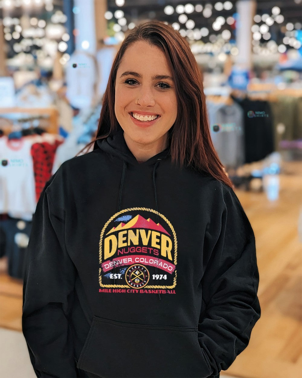 Denver Nuggets Denver Colorado est 1974 Mile high city basketball shirt