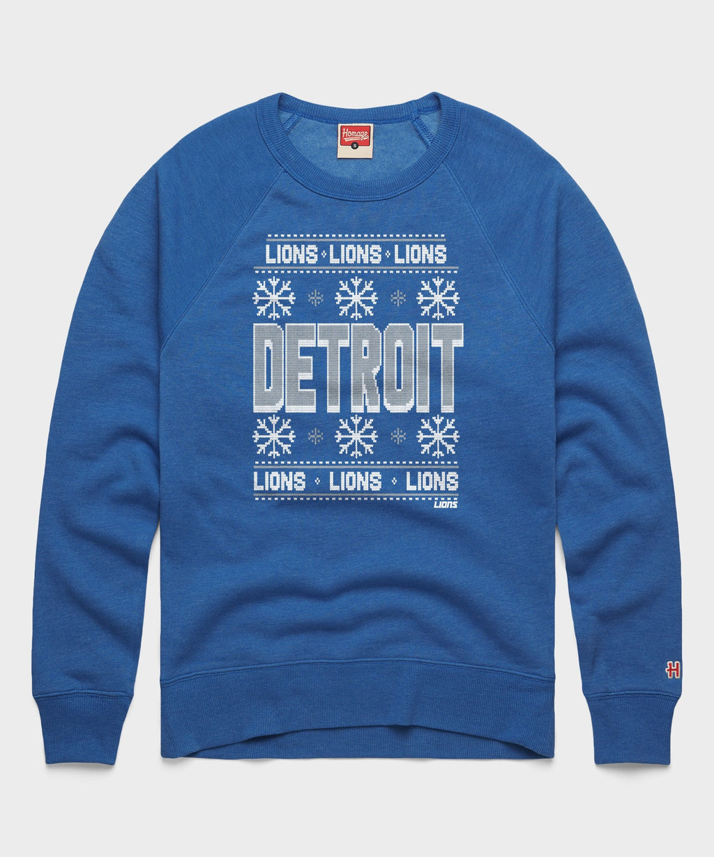 Detroit Lions Holiday Crewneck