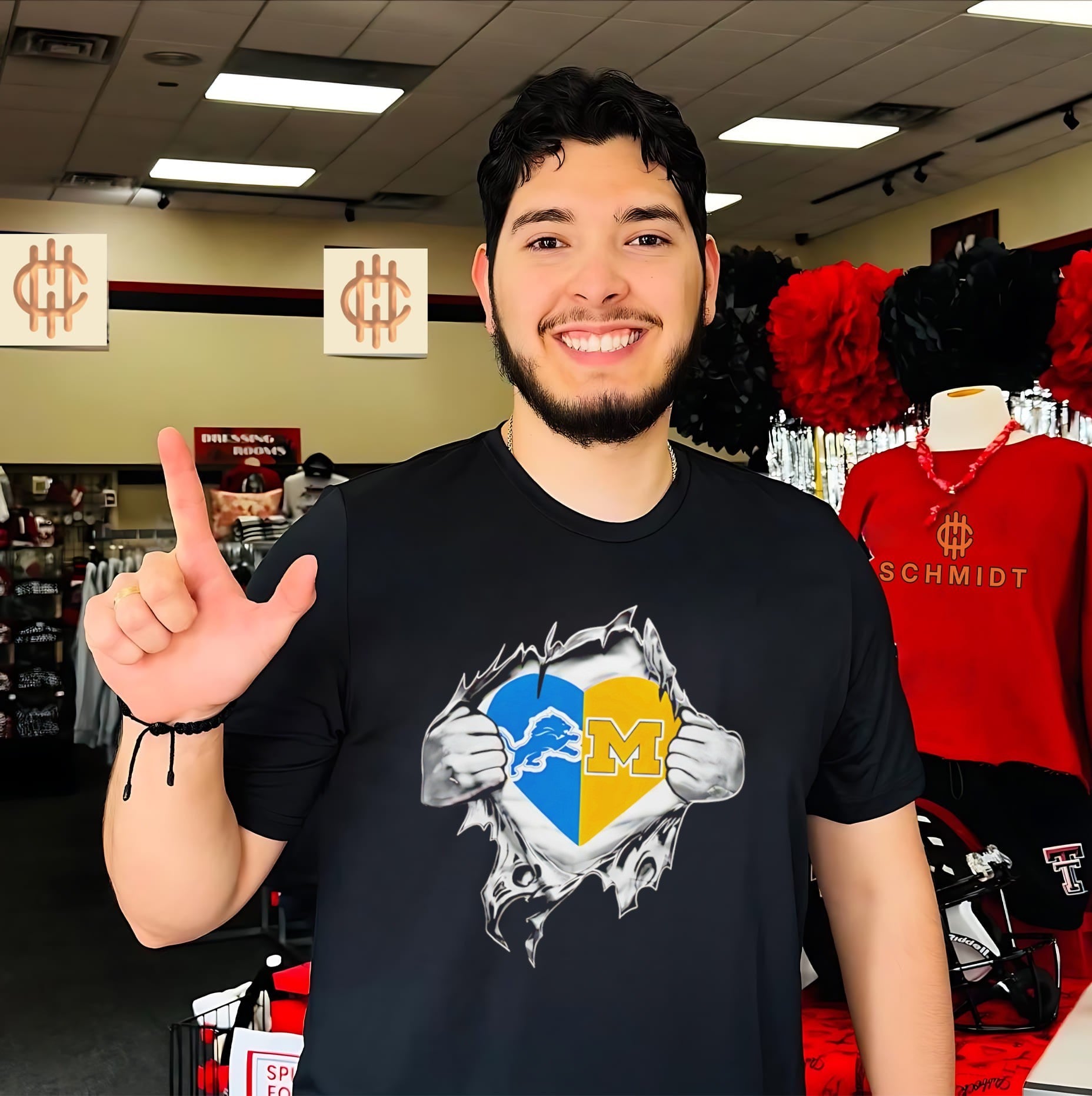 Detroit Lions and Michigan Wolverines It Is in My Heart shirt