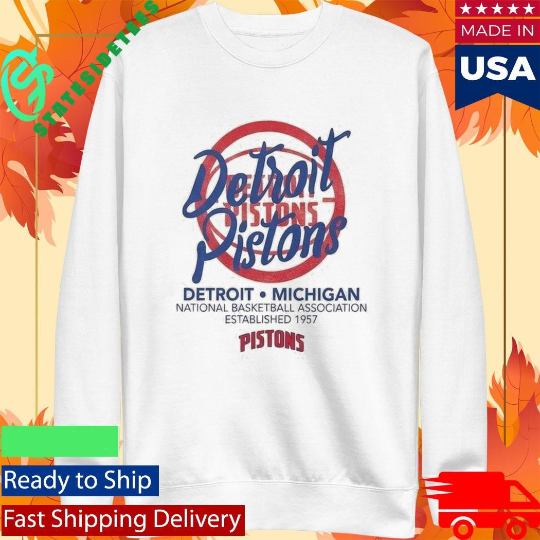Detroit Pistons Stadium Essentials Wallscript Youth Shirt