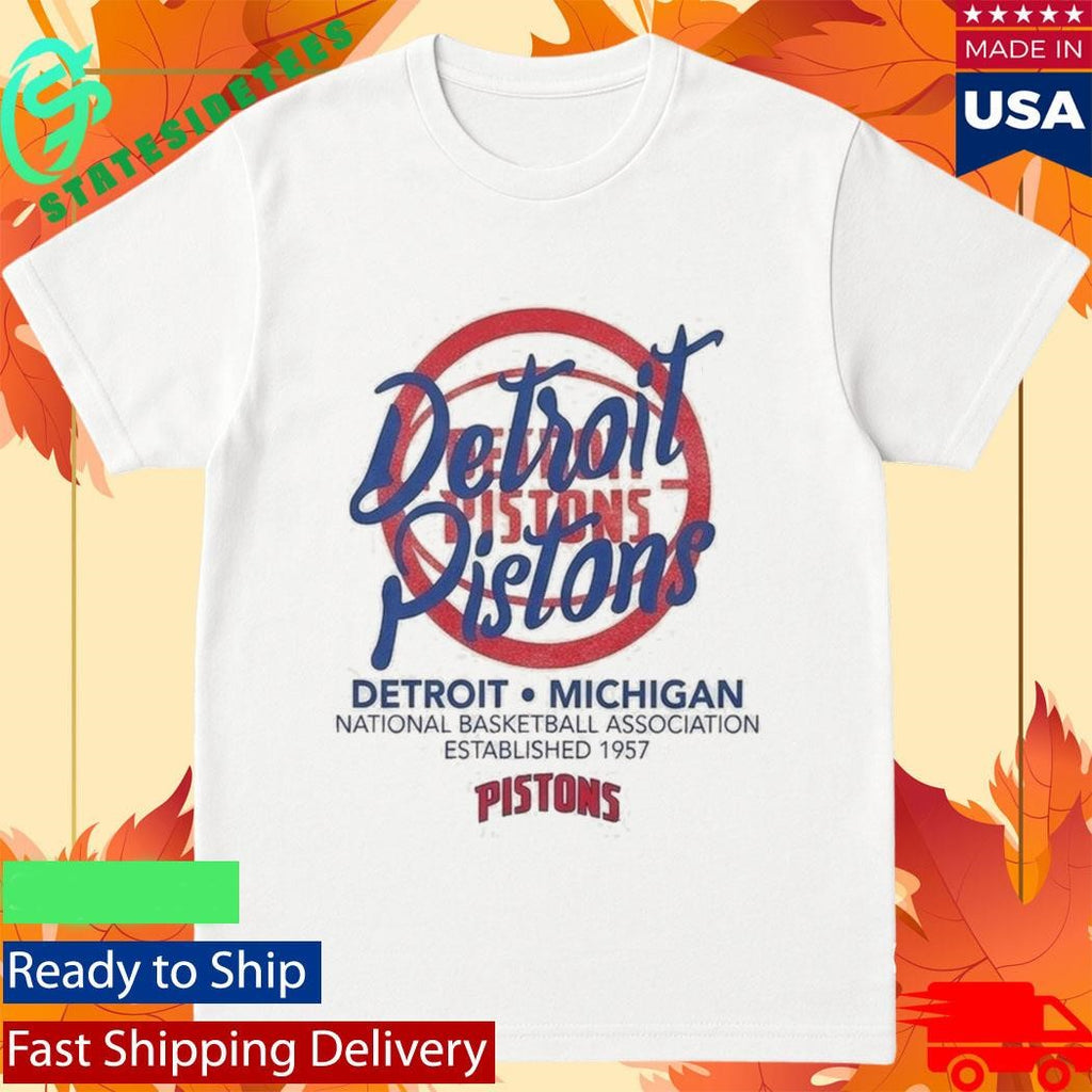 Detroit Pistons Stadium Essentials Wallscript Youth Shirt