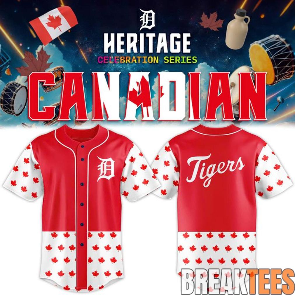 Detroit Tigers 2026 Canadian Heritage Baseball Jersey