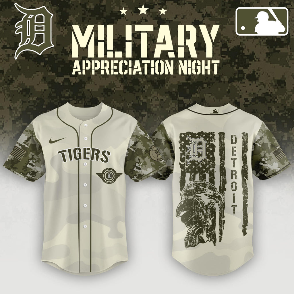 Detroit Tigers Armed Forces Day Jersey
