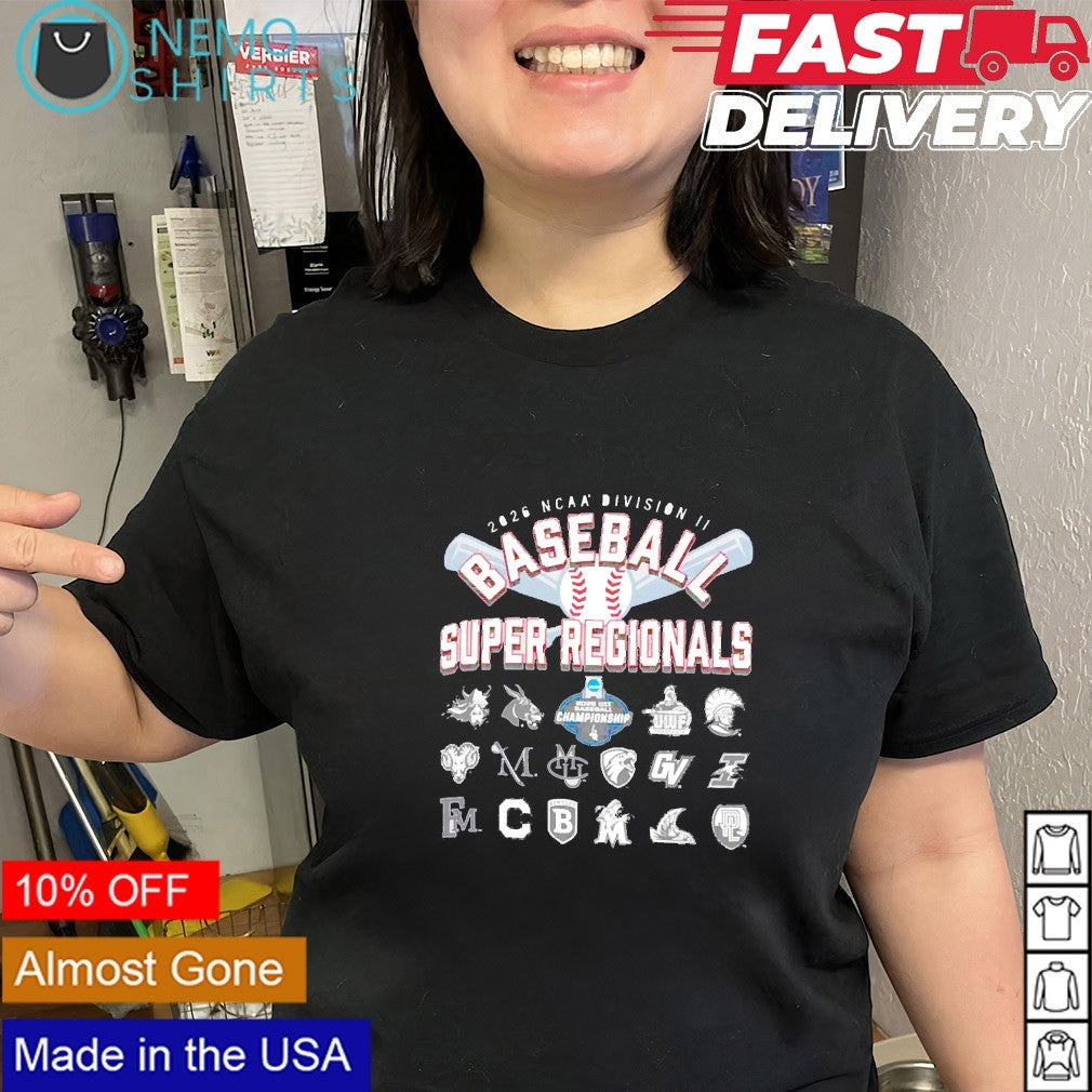 Division II Baseball Super Regional 2026 shirt