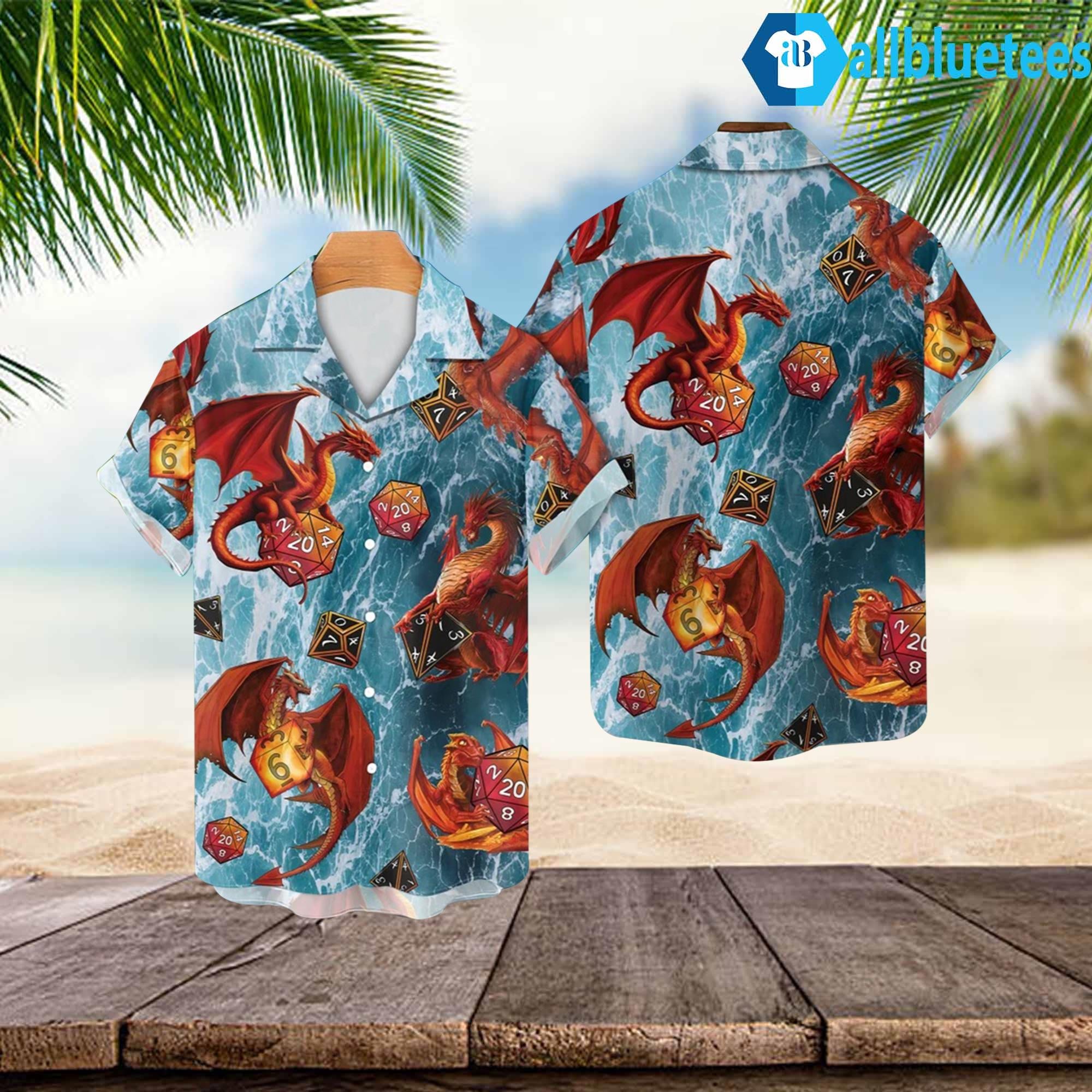 DnD Dragon Hawaiian Shirt