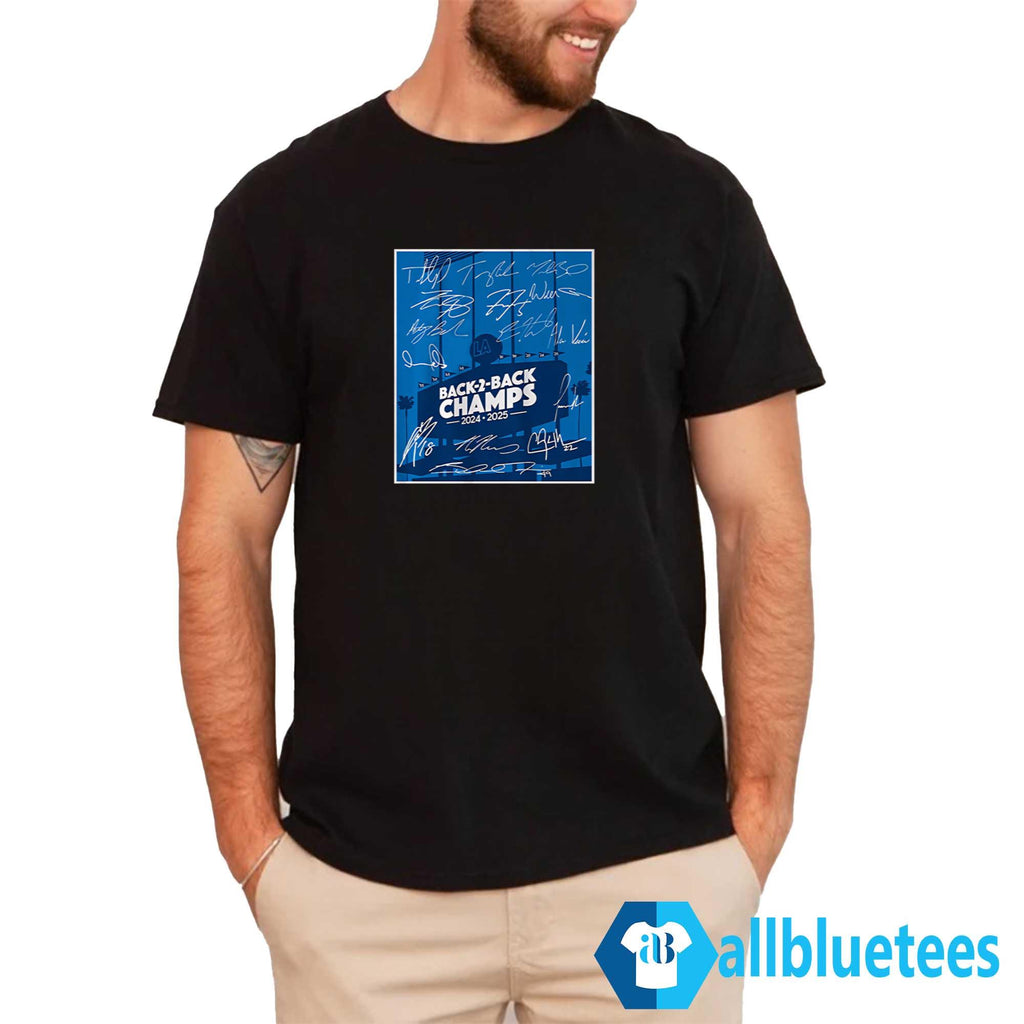 Dodgers Back 2 Back Champs Shirt